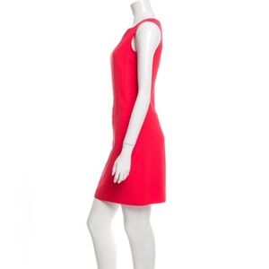 PRADA Coral Bateau Neck A - Line Cocktail Dress